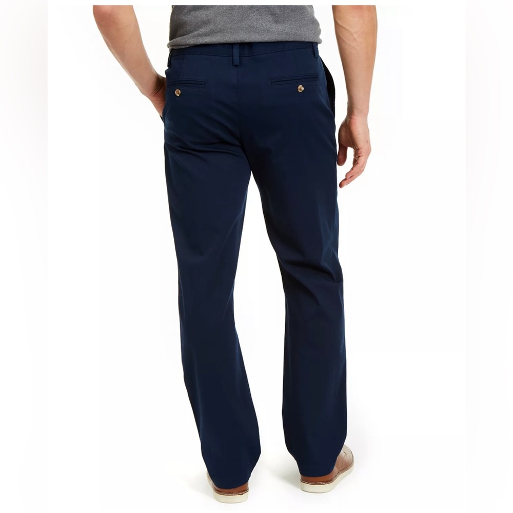 Men’s club room, chino pants, four-way stretch 34W 30 L navy blue